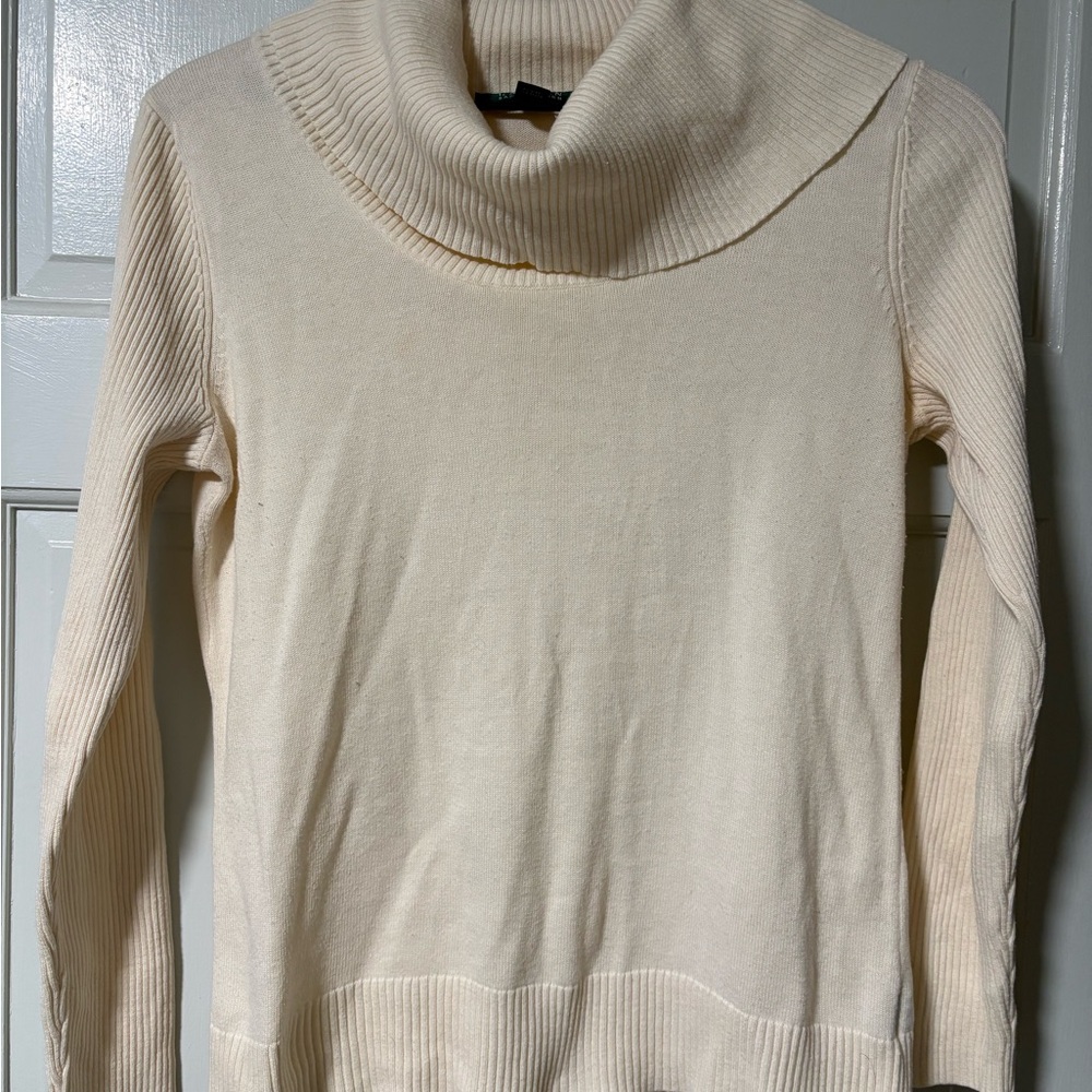 Ralph Lauren Cream Cowl Neck Sweater